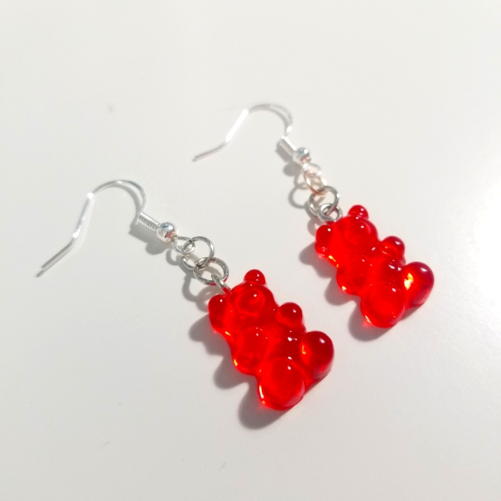 Red Gummy Bear Earrings